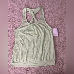 Women’s Large Jockey Light Green Athletic Tank Top NWT